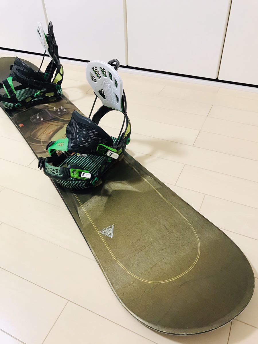 K2 161cm FLOW スノーボードとビンディングの2点セット！+ボードケース