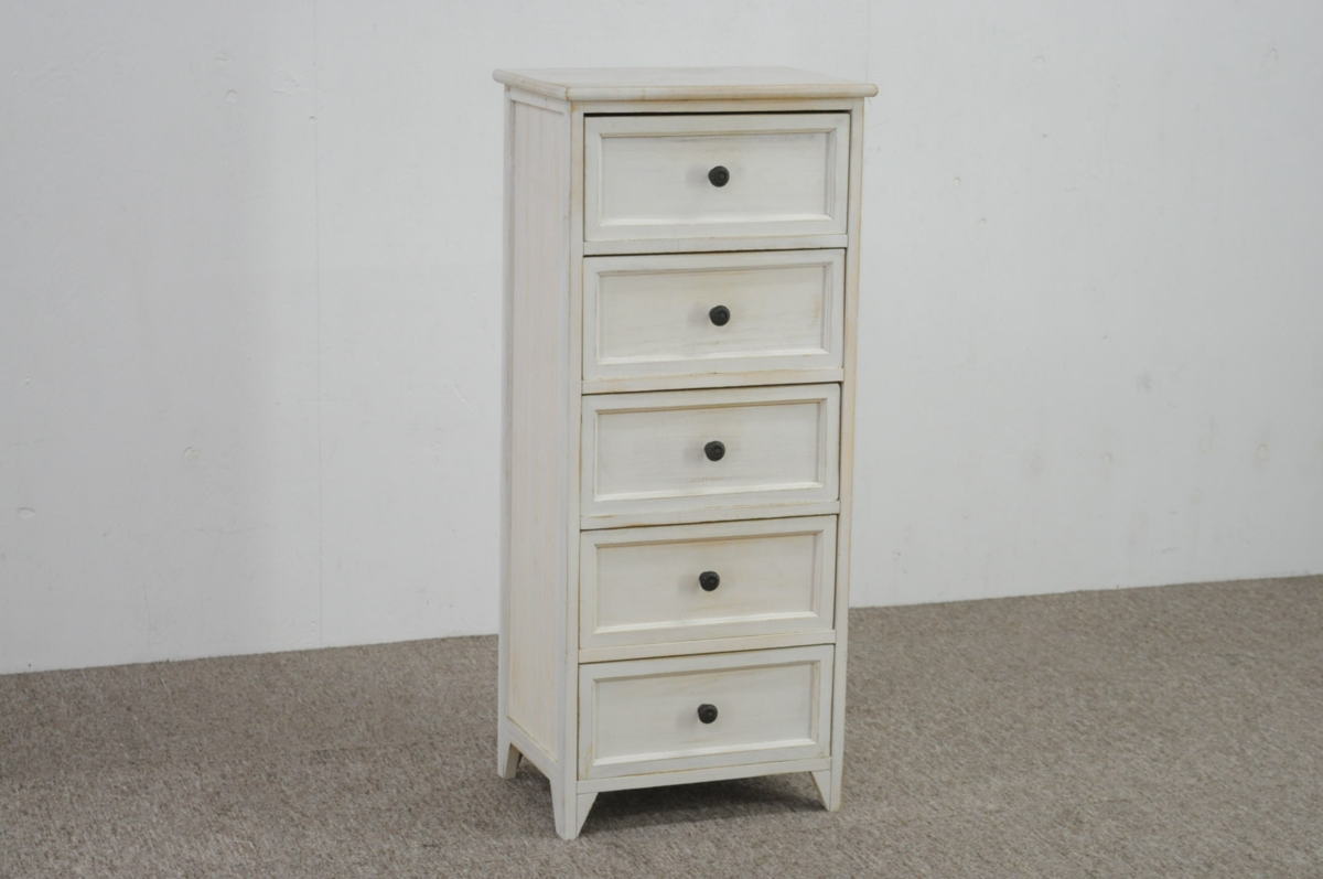 B-COMPANY ビーカンパニー SHABBY WOOD FURNITUREシリーズ 5段チェスト