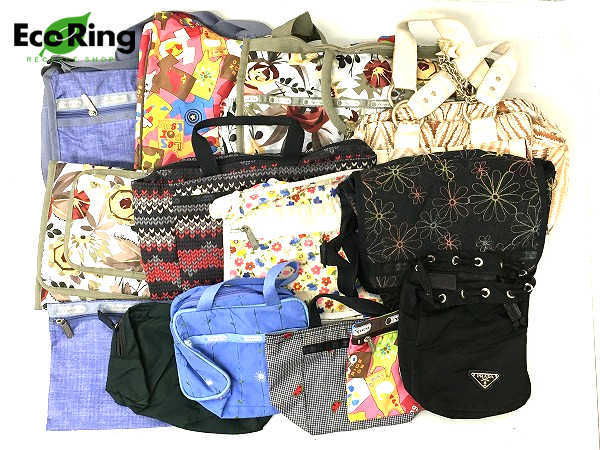 1円 難あり含む レスポートサック プラダ ショルダーバッグ ポーチ ハンドバッグ 計15点セット HL536