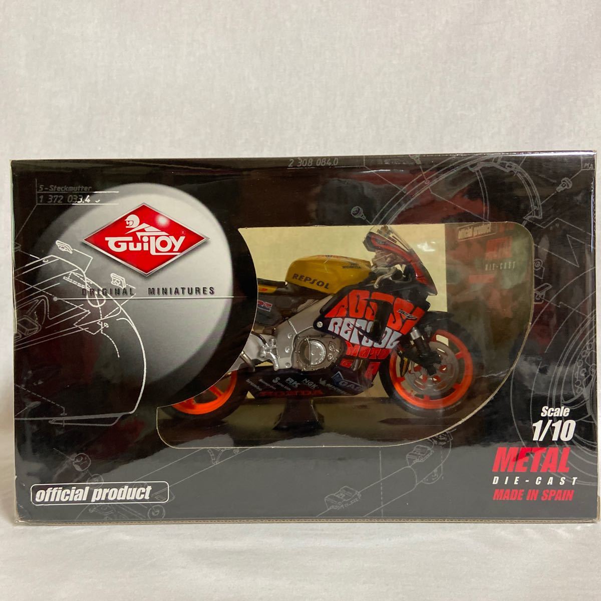 美品　Guiloy 1/10 ホンダRC211V ロッシ#46 Repsol GuiLoy 1/10 HONDA RC211V Valentino Rossi #46 Repsol ホンダ Cheste