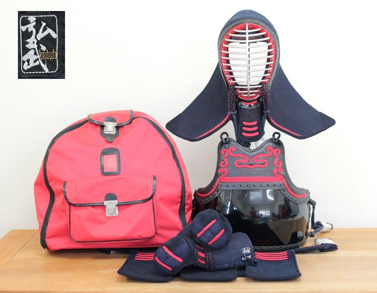【新品，送料無料】 h9478 防具一式 小学生135-140cmなど 高学年女子など 赤リュック袋 赤系 女子向け 面金13本 子ども用 弘武堂 剣道(防具セット)｜売買されたオークション情報、yahooの商品情報をアーカイブ公開 - 防具セット