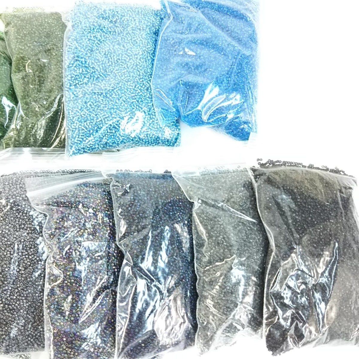 □大量 未使用 ビーズいろいろまとめて 約3，400g ハンドメイド 
