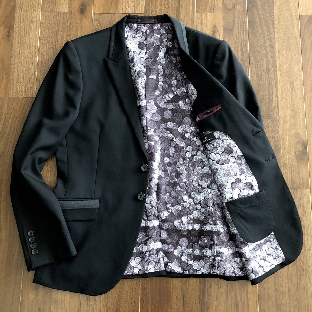 Paul Smith PS ポールスミス 伸縮性 グレー テーラードジャケット 
