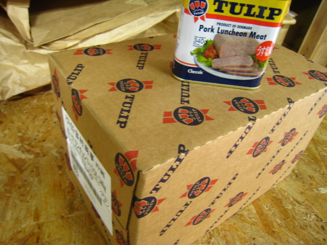 定番人気，得価 TULIP チューリップ ポークランチョンミート缶 340g&times;24缶 1ケース分 ゆうパック(缶詰、瓶詰)｜売買されたオークション情報、yahooの商品情報をアーカイブ公開 - オークファン 缶詰、瓶詰