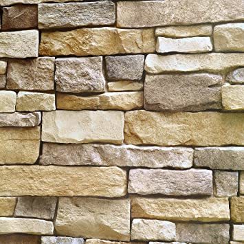 45cmx10m yazi 壁紙 レンガ はがせる ストーン 壁紙 シール おしゃれ リメイクシート 欧米風 ウォールステッカー_2