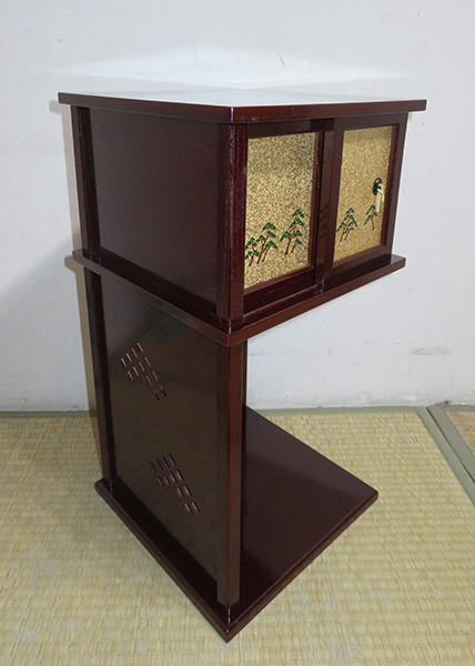 ◇ 茶道具 棚 小棚 業平棚 【 淡々斎好写 徒然棚 づれづれ棚 】紙箱 裏