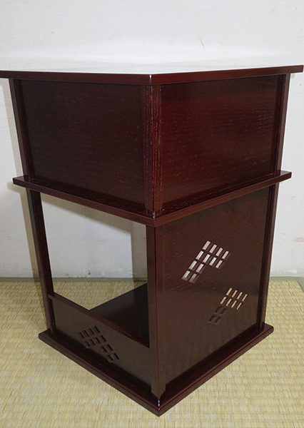 ◇ 茶道具 棚 小棚 業平棚 【 淡々斎好写 徒然棚 づれづれ棚 】紙箱 裏