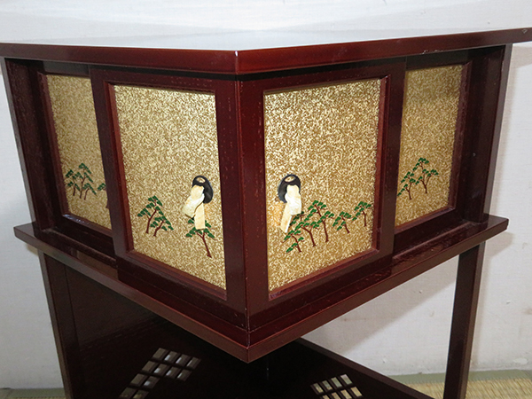 ◇ 茶道具 棚 小棚 業平棚 【 淡々斎好写 徒然棚 づれづれ棚 】紙箱 裏