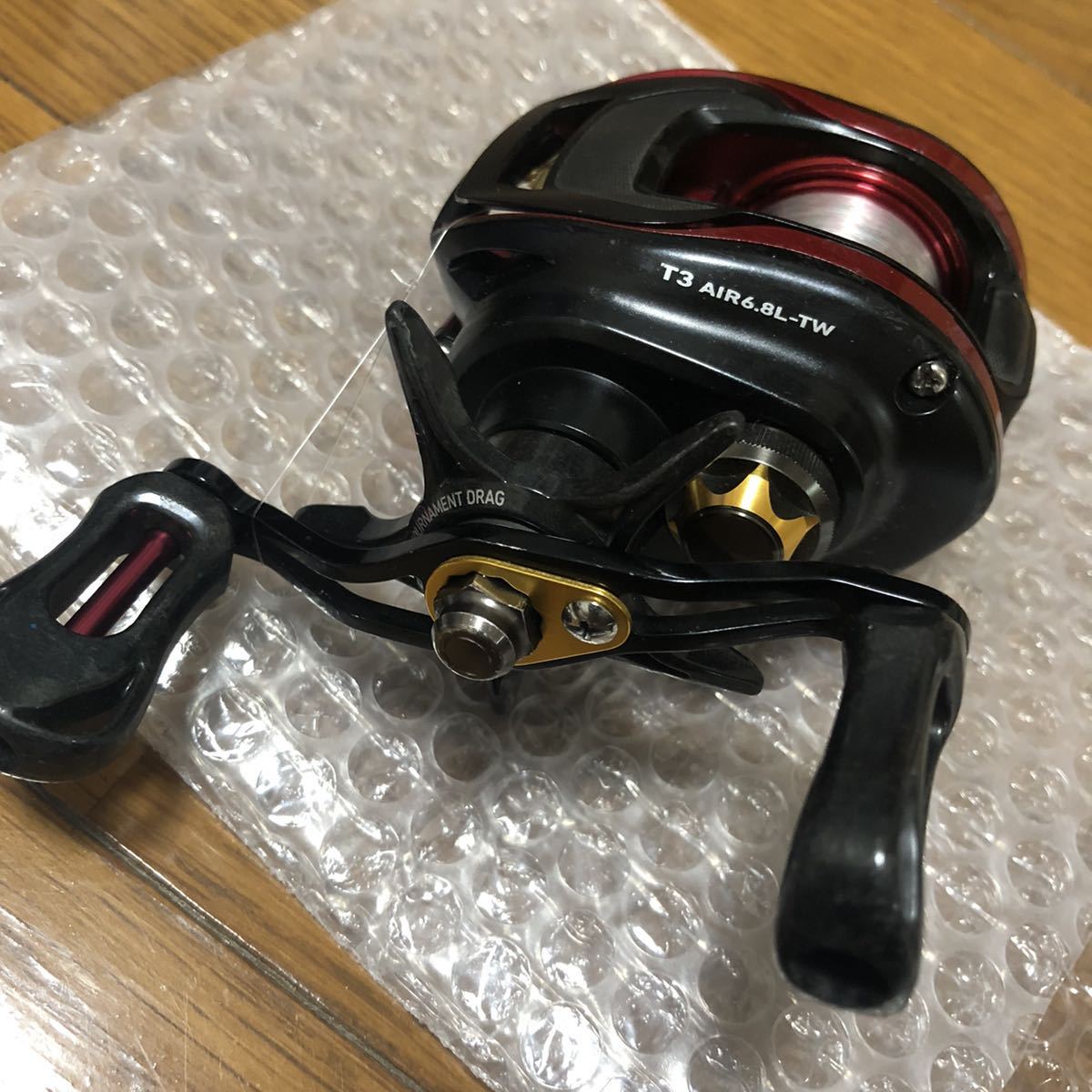 T3 AIR ダイワ ベイトリール 左ハンドル 8.6L-TW DAIWA DAIWAダイワ『T3 フィッシング AIR8.6L-TW 8.6R- AIR6.8L-TW 6.8R-TW TW 美品 6.8R-TW&frasl;右巻