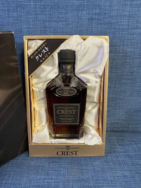 【未開栓】古酒SUNTORY WHISKY CRESTウイスキー 12年 箱付 古酒 未開栓【SUNTORY WHISKY サントリー ウイスキー クレスト12年