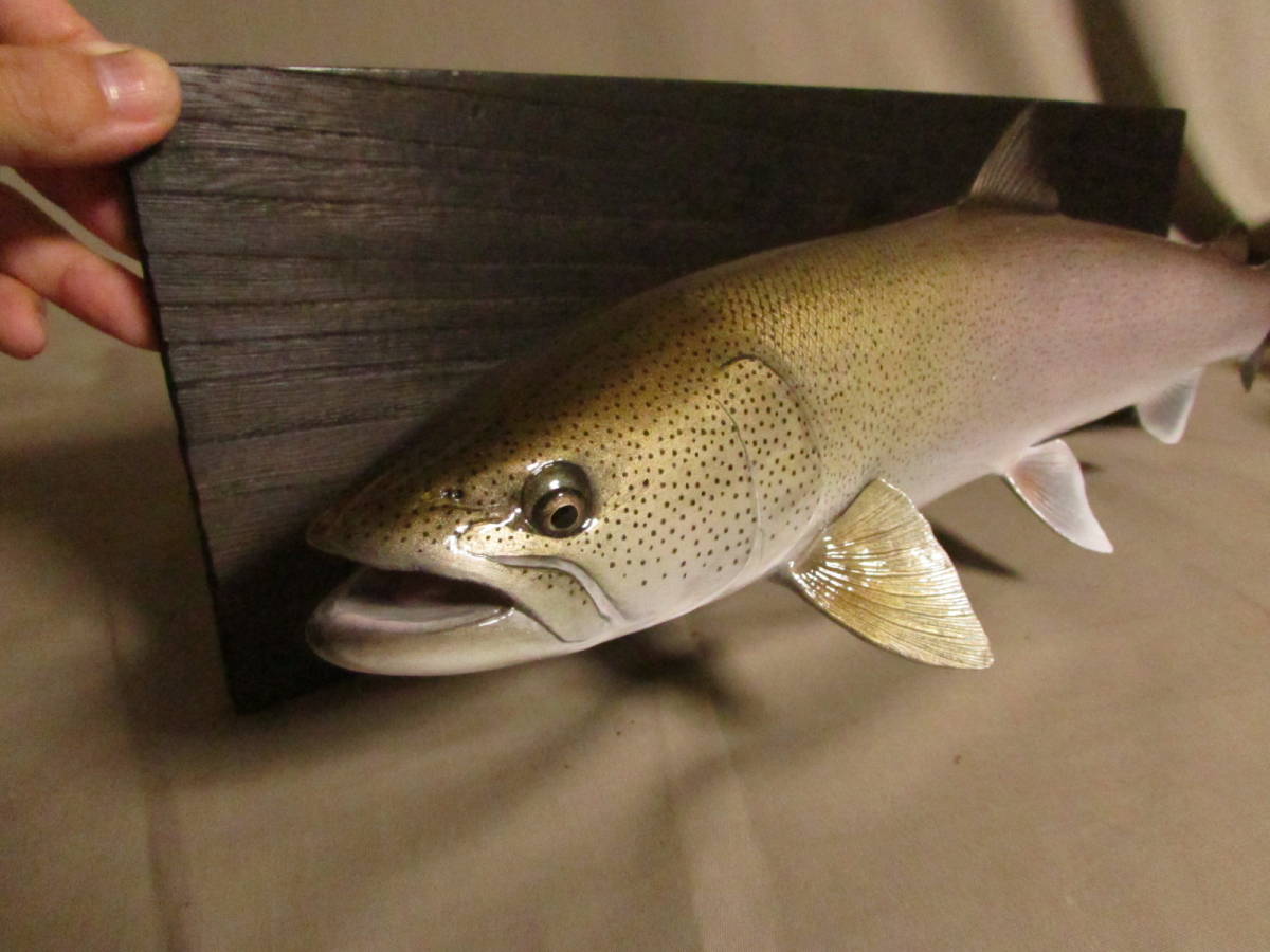 激安大特価，セール 新作ハンドメイド 手作り 自作４６ｃｍイトウ壁掛け 魚模型 フィッシュカービング レプリカ オブジェ fish craft REAL(ミノー)｜売買されたオークション情報、yahooの商品情報をアーカイブ公開 - 淡水