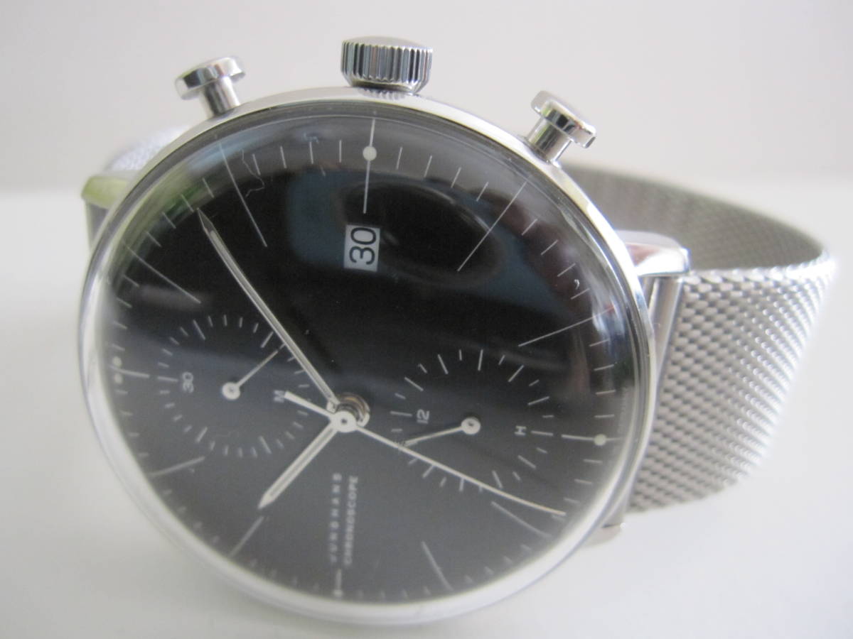 美品:ユンハンス マックスビル クロノスコープ 自動巻_1