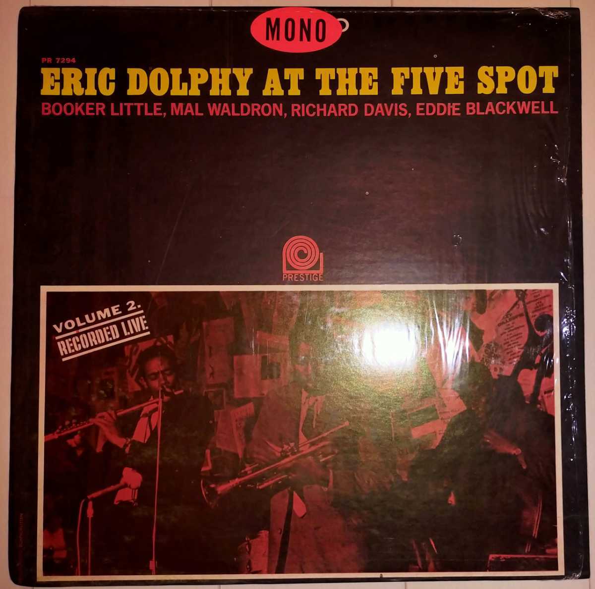Eric Dolphy/At The Five Spot Volume 2/米Prestige 1965年プレス Mono/Booker Little/Mal Waldron