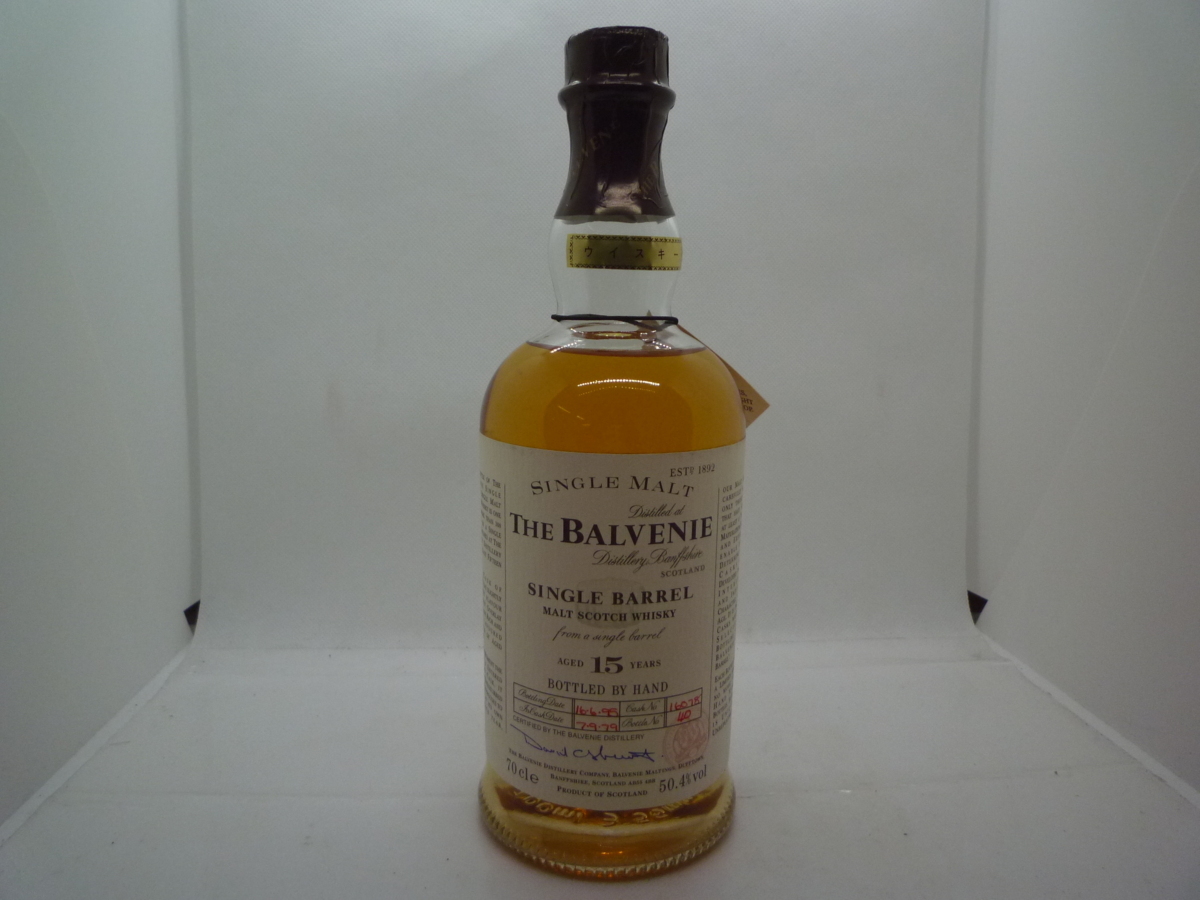 未開栓 古酒】【1000円スタート】THE BALVENIE 15年 SINGLE BARREL