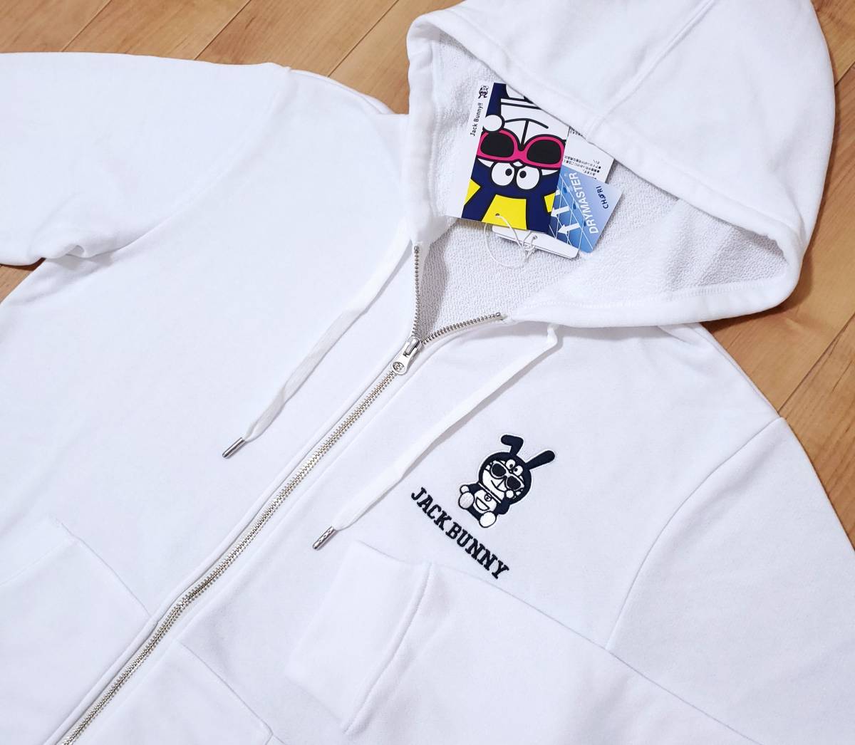【人気セール，本物保証】 正規品 PEARLY GATES パーリーゲイツ ジャックバニー メンズ ドラえもんコラボ 裏毛パーカー ホワイト モデル size4(パーリーゲイツ)｜売買されたオークション情報、yahooの商品情報をアーカイブ ジャンパー、ジャケット