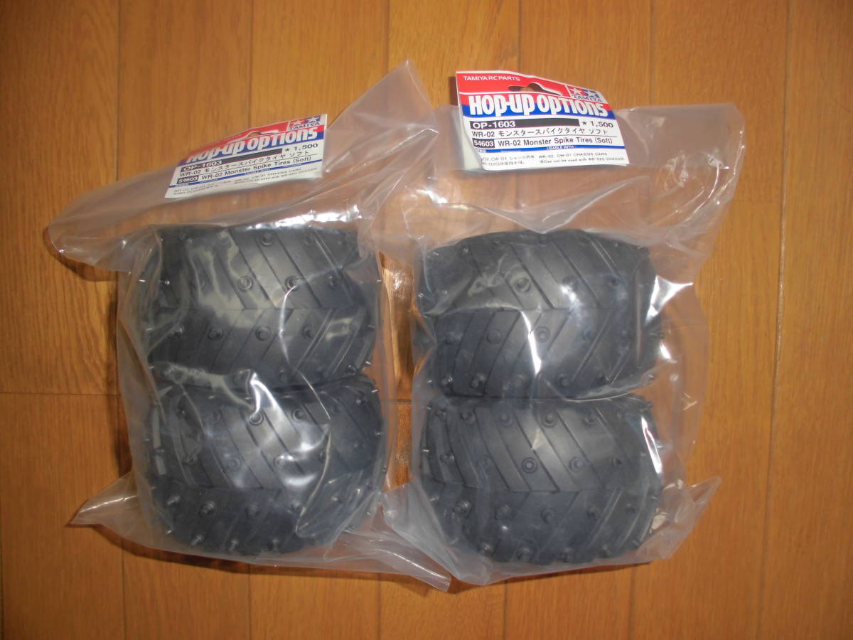 タミヤ OP-1603 WR-02 モンスタースパイクタイヤ ソフト 4本