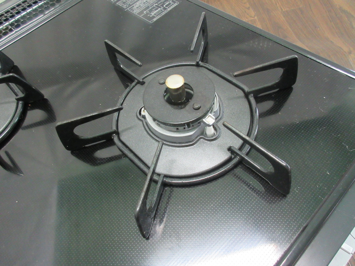 3685 20年製中古！ハーマン 都市ガスビルトインコンロ ガラストップ