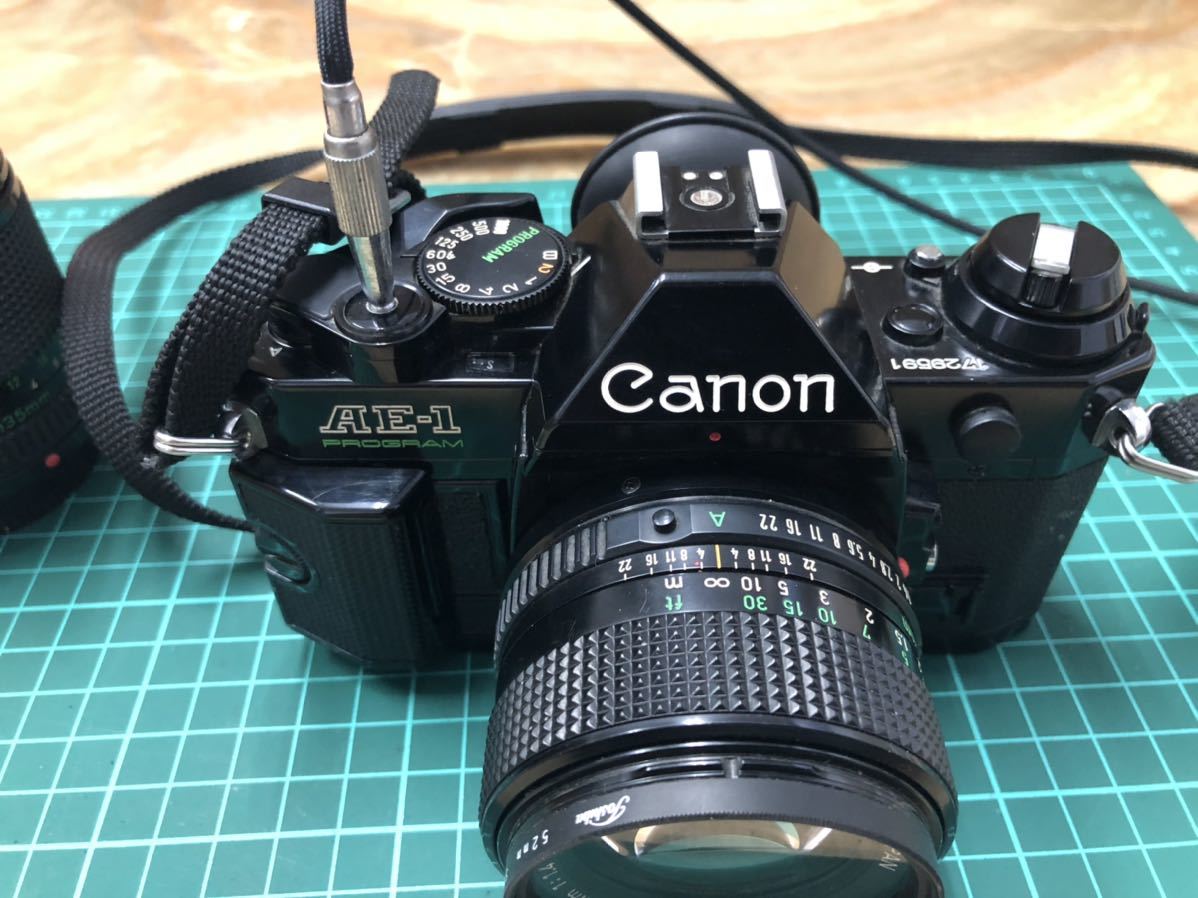 Canon AE-1 F-1一眼レフフィルムカメラ セット ケース付き キヤノン