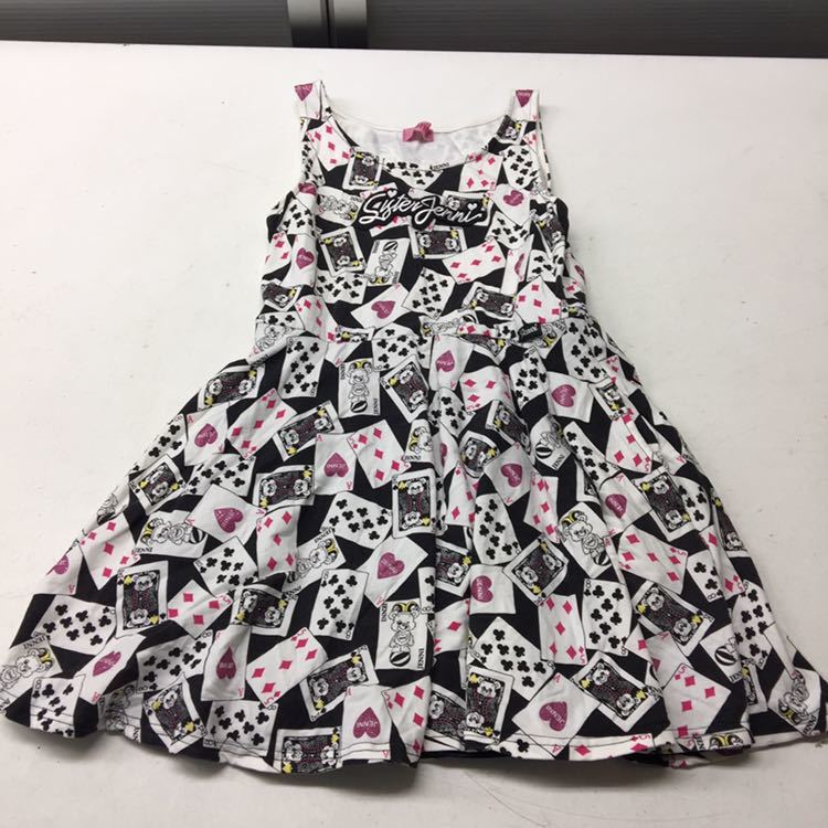 Sister Jenni シスタージェニィ ノースリーブワンピース フレアスカートワンピース トランプ柄 女の子 140 911sj46 ワンピース 売買されたオークション情報 Yahooの商品情報をアーカイブ公開 オークファン Aucfan Com