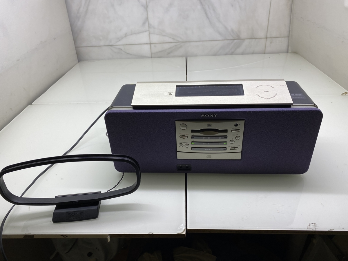 ◇M◇ SONY ソニー パーソナルミニディスクシステム MDIO エムディオ MD ZS-M5 動作確認済 中古