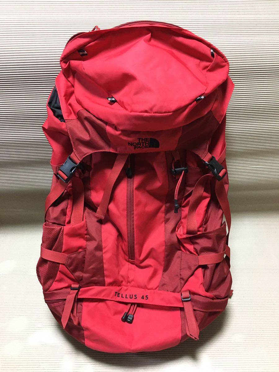 100%新品，本物保証 $THE NORTH FACE/ザノースフェイス TELLUS 45 赤 RED テルス バックパック リュック 品(ザ・ノース・フェイス)｜売買されたオークション情報、yahooの商品情報をアーカイブ公開 - オークファン ザ・ノース・フェイス