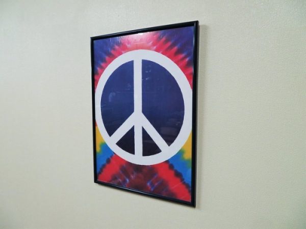 限定セール，人気 ヴィンテージ Peace マーク 額入りポスター/タイダイ(その他)｜売買されたオークション情報、yahooの商品情報をアーカイブ公開 - オークファン その他