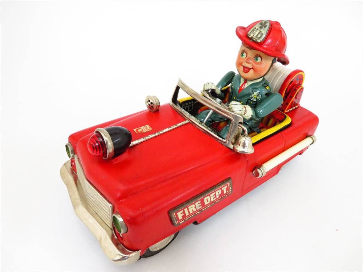 野村トーイ 1950s ブリキの消防車 ブリキ 野村トーイ製 消防車の中古品