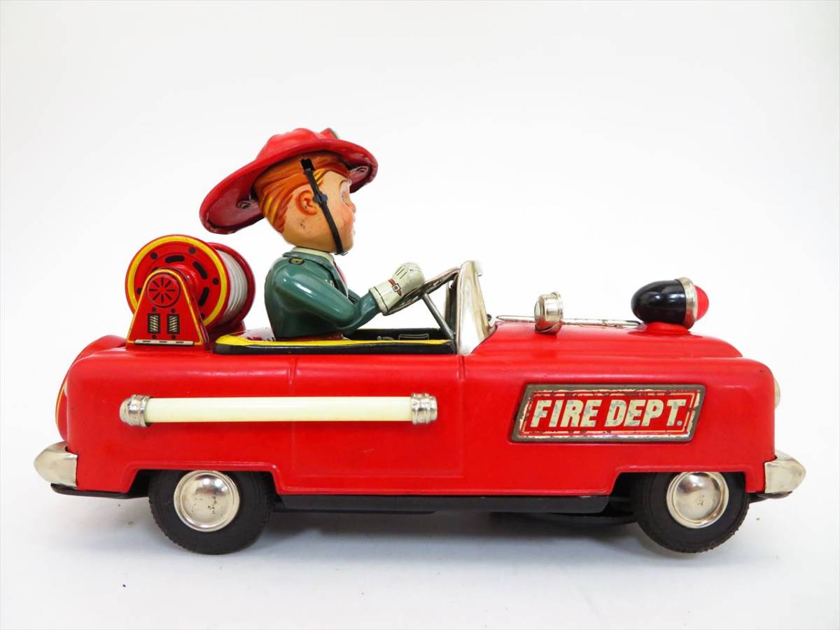 野村トーイ 1950s ブリキの消防車 ブリキ 野村トーイ製 消防車の中古品