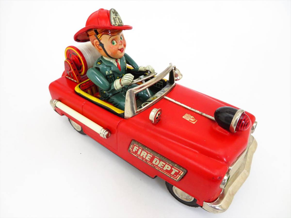 野村トーイ 1950s ブリキの消防車 ブリキ 野村トーイ製 消防車の中古品