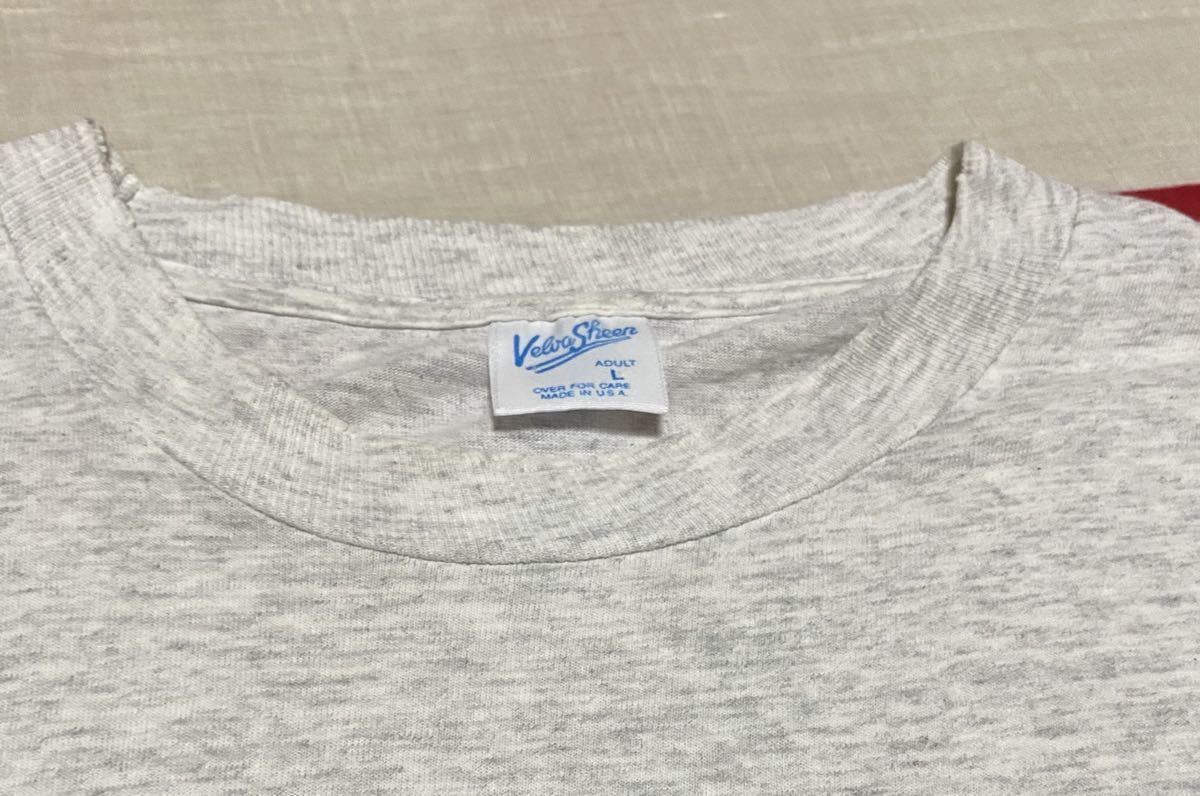 USA古着 Tシャツ Velva Sheen L ドナルドダック ディズニー グレー 