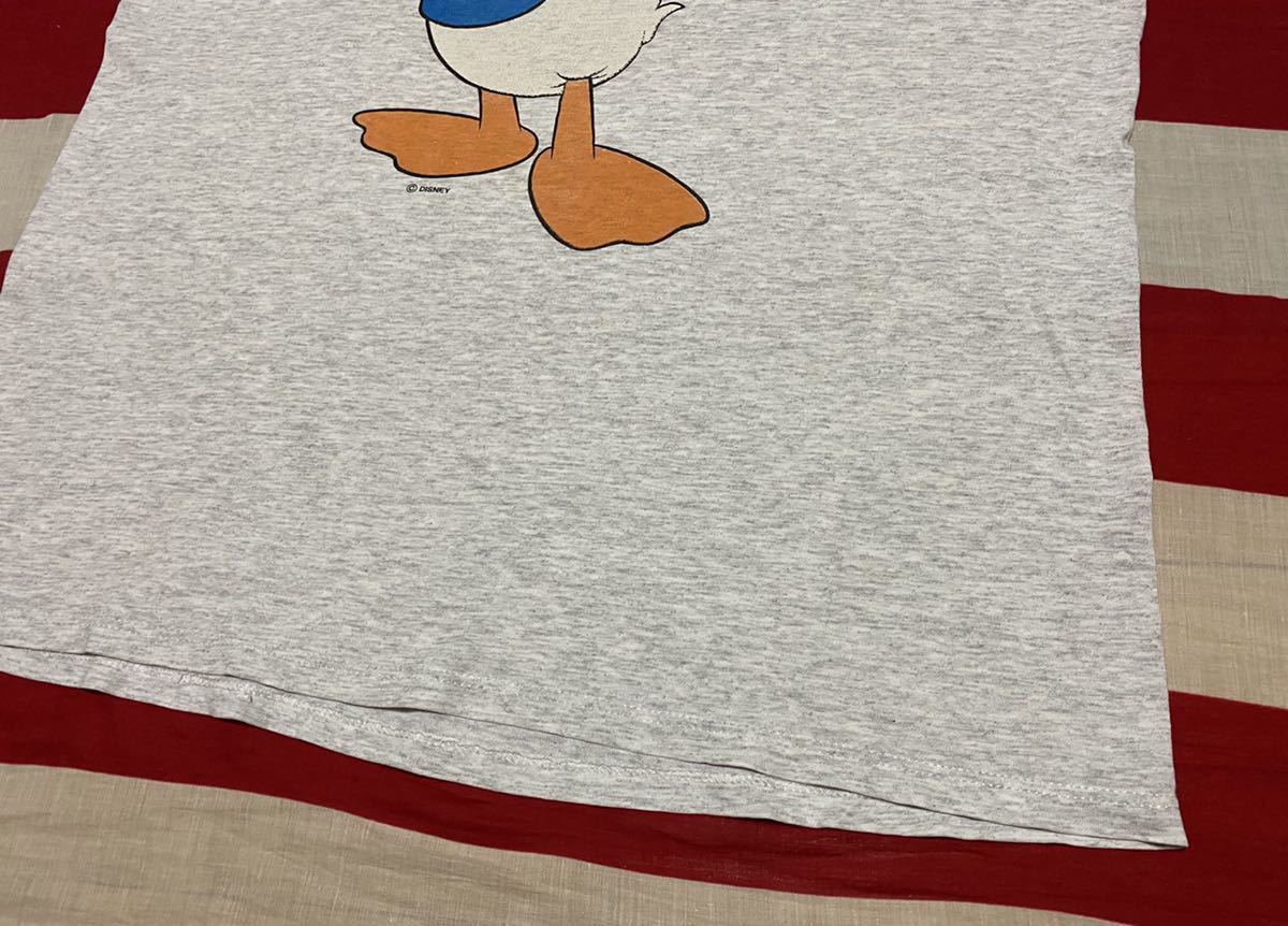 USA古着 Tシャツ Velva Sheen L ドナルドダック ディズニー グレー 