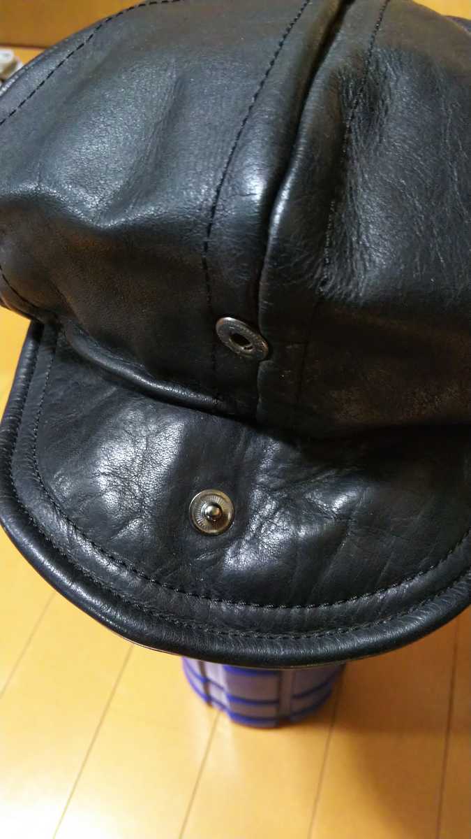 BOOTLEGGERS レザーキャスケット 黒 Yahoo!オークション