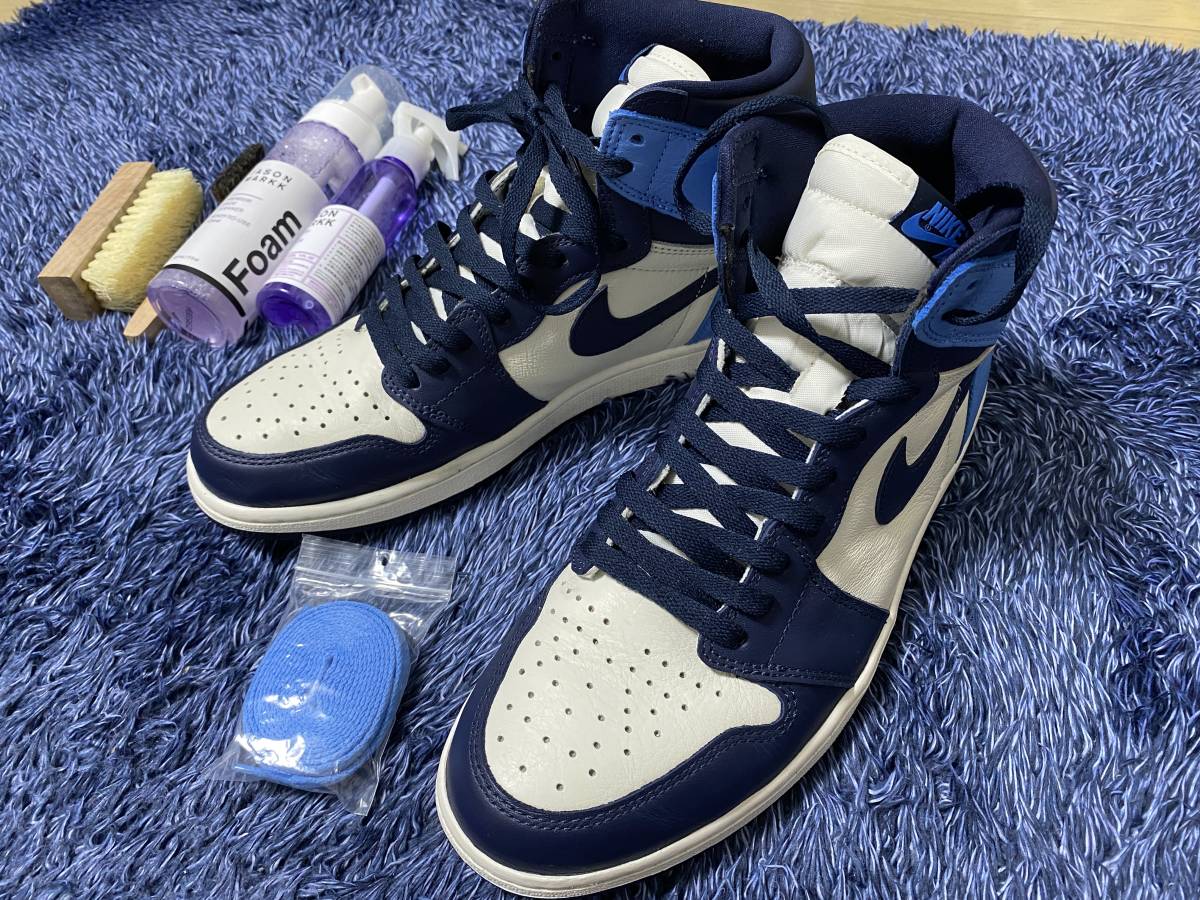 0 Jordan OG High Obsidian Nike Air Retro RETRO AIR OBSIDIAN Mid UK 