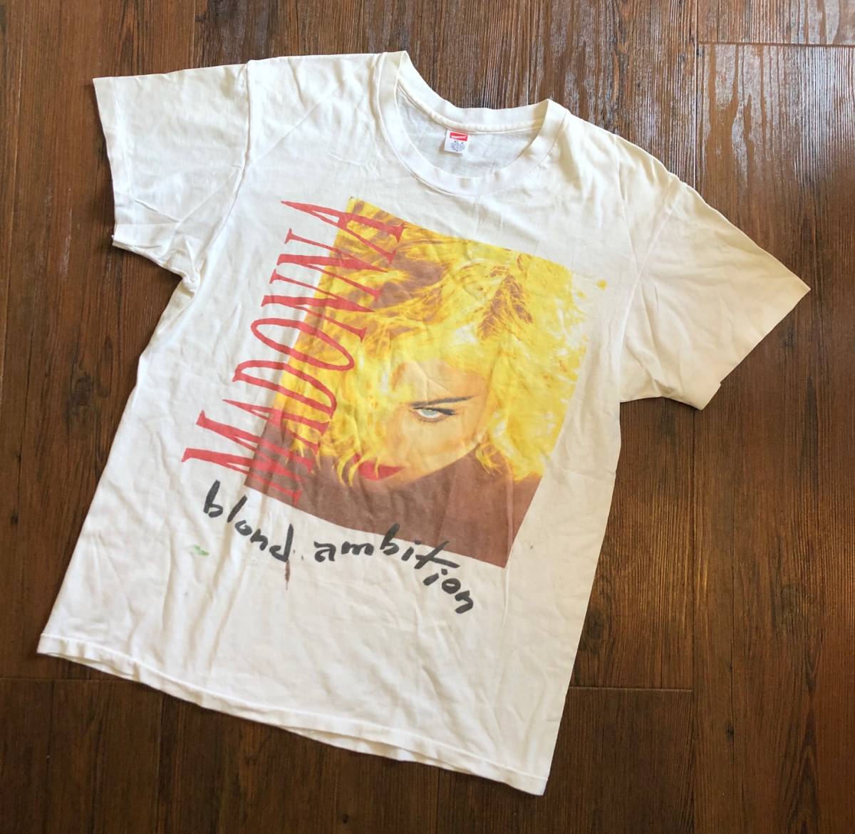 90s Madonna Ambition – Tour Blond NEVERKNOWS tee Lヴィンテージ T 