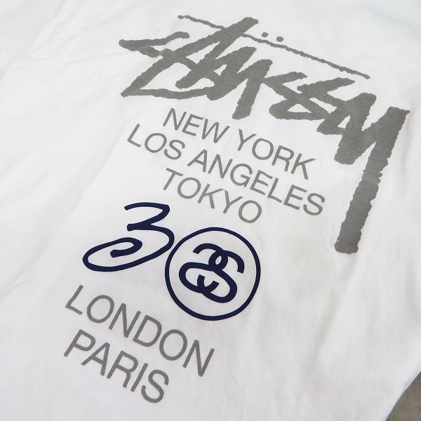 ☆STUSSY/ステューシー 30周年ワールドツアー プリント 半袖Tシャツ