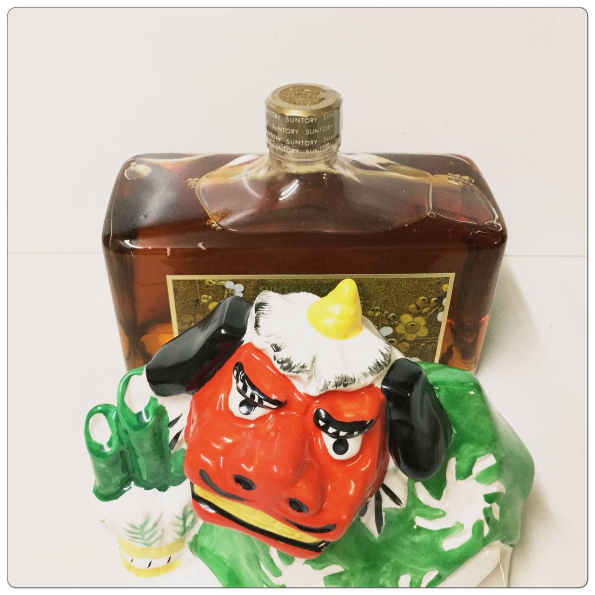 ☆古酒☆ SUNTORY EXCELLENCE ウイスキー 1990賀正記念ボトル 獅子舞