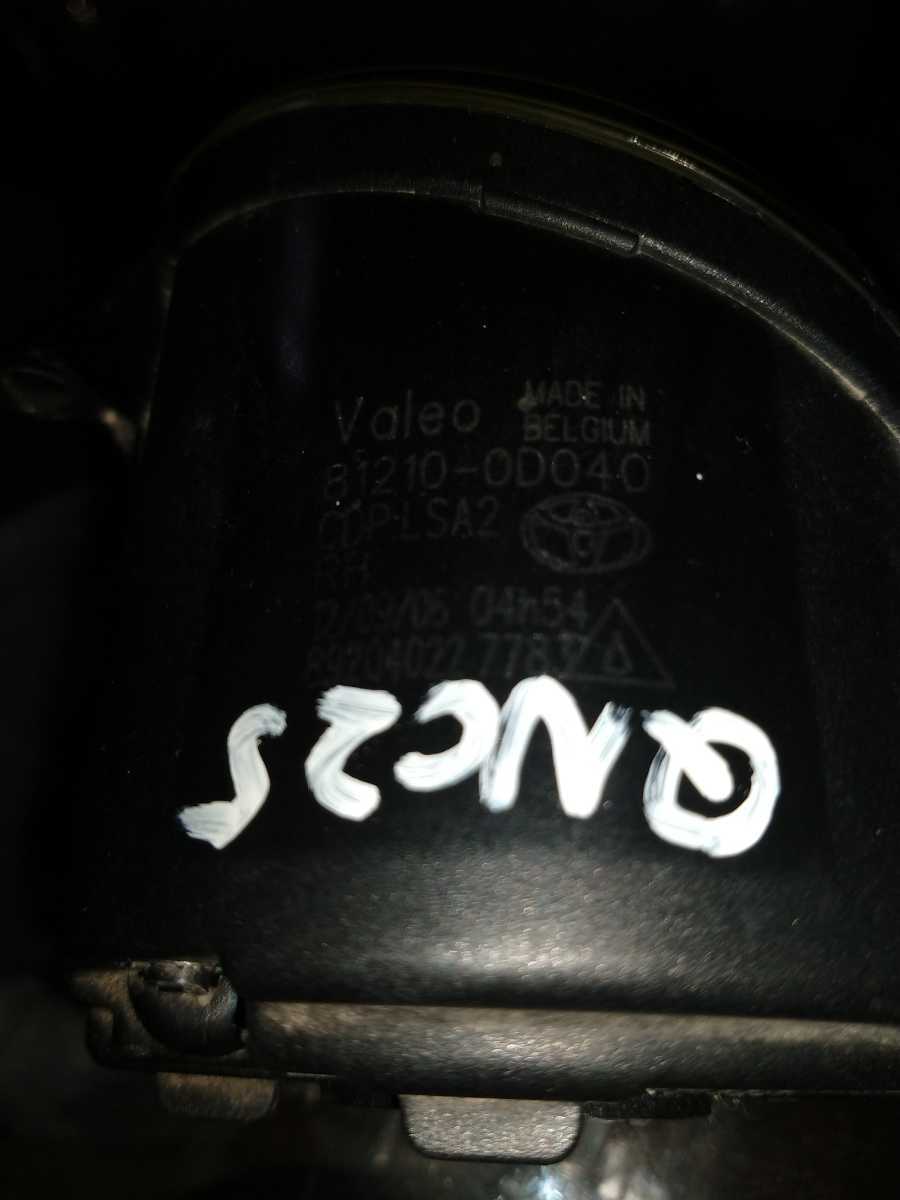 トヨタ 純正 フォグランプ QNC25/QNC20 左右 セット 中古 Valeo 0D-2 SAE F03 02B E2 04709 5075 　81220-0D040 81210-0D040 おまけ付き！_7