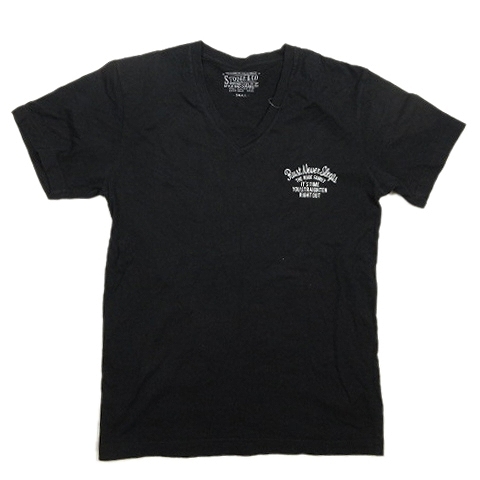 ストゥージ＆コー STOOGE&CO Tシャツ 半袖 Vネック プリント ロゴ 