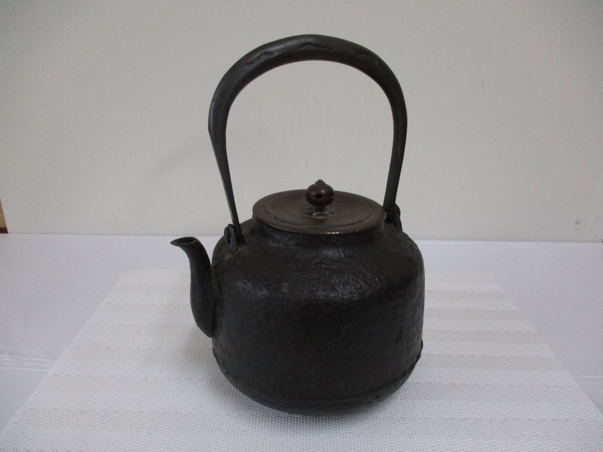 Yahoo!オークション 茶道具 - 煎茶道具 造 鉄瓶 名越昌晴造 古銅 茶器
