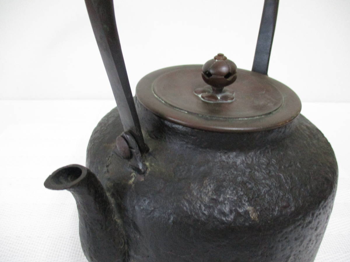 Yahoo!オークション 茶道具 - 煎茶道具 造 鉄瓶 名越昌晴造 古銅 茶器