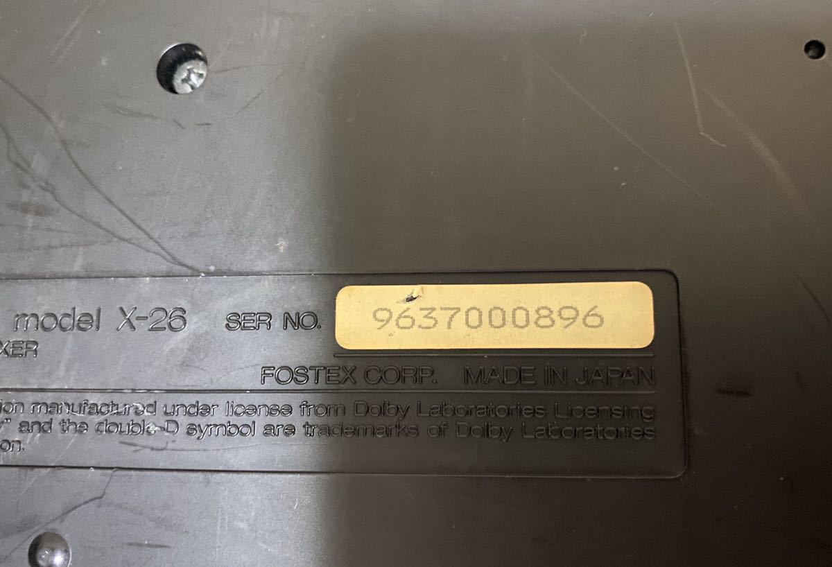 FOSTEX X-26 マルチトラックレコーダー ジャンク品_3