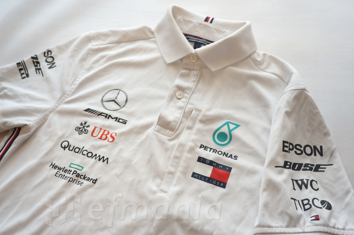 非売品】2019 メルセデスAMG F1 支給品 ホワイト・ポロシャツ トミー