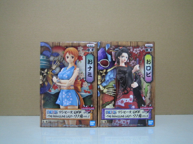 ワンピース Dxf The Grandline Lady ワノ国 Vol 1 おナミ Vol 2 おロビ One Piece 売買されたオークション情報 Yahooの商品情報をアーカイブ公開 オークファン Aucfan Com