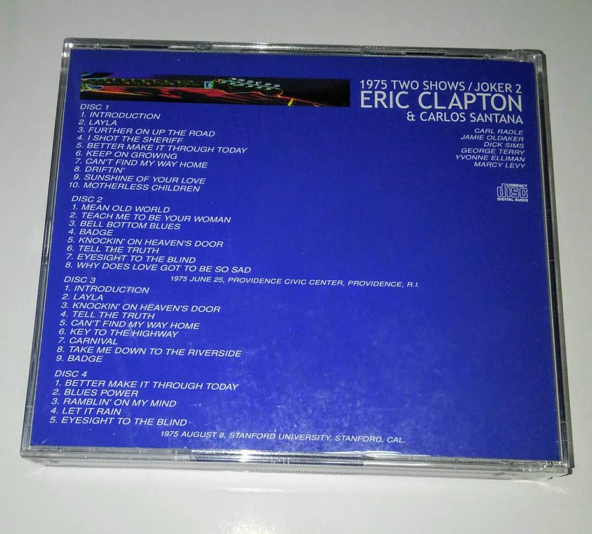 4CD Eric Clapton & Santana *Joker 2/ Summer Of 1975 Collectors