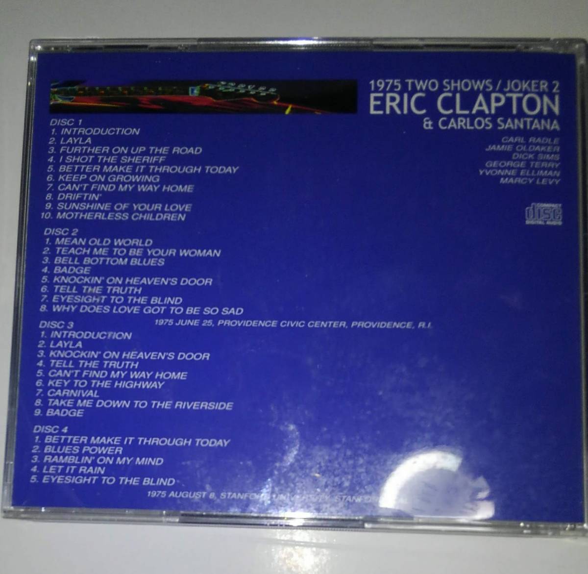 4CD Eric Clapton & Santana *Joker 2/ Summer Of 1975 Collectors