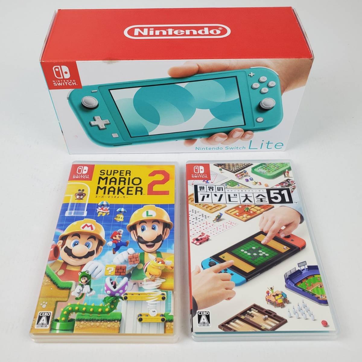 No.5137【1円～】スイッチライト ソフト2本セット（スーパーマリオ
