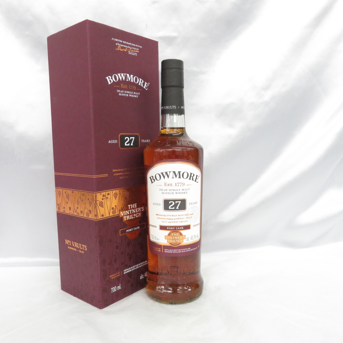 未開栓】BOWMORE ボウモア 27年 ポートカスク ウイスキー 700ml 48.3