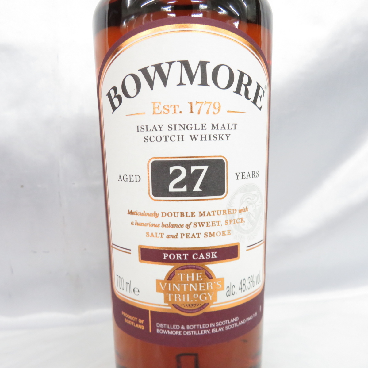 未開栓】BOWMORE ボウモア 27年 ポートカスク ウイスキー 700ml 48.3