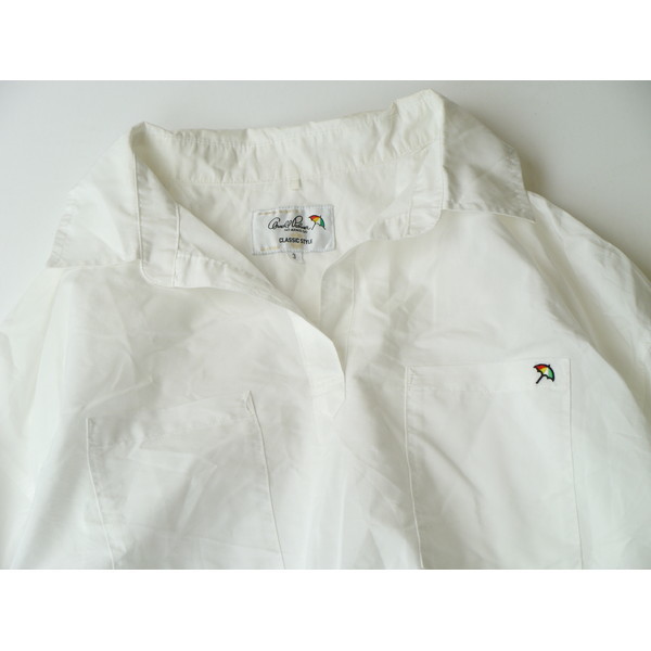 アーノルドパーマー Arnold Palmer 安心の長め丈 コーデを支えるシンプルな スキッパー 長袖 チュニック シャツ トップス 白 3 女性用 売買されたオークション情報 Yahooの商品情報をアーカイブ公開 オークファン Aucfan Com