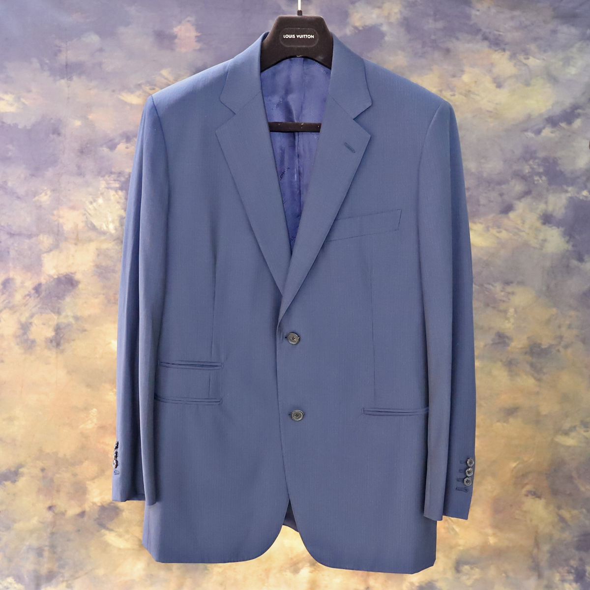 本物 同 エルメス 極 Super150 S 本切羽仕立てシングルストライプスーツ メンズ52 ブレザージャケット パンツ セット Hermes ジャケット 上着 売買されたオークション情報 Yahooの商品情報をアーカイブ公開 オークファン Aucfan Com